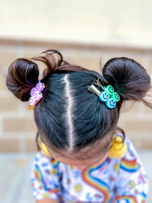 Smiley Hair Clips