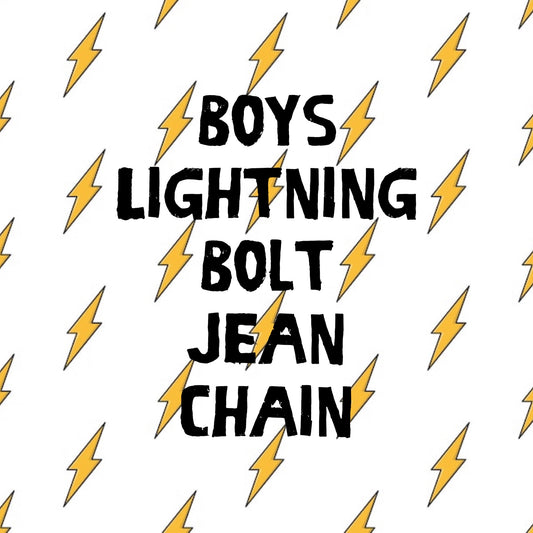 Boys Lightening Bolt Jean Chain