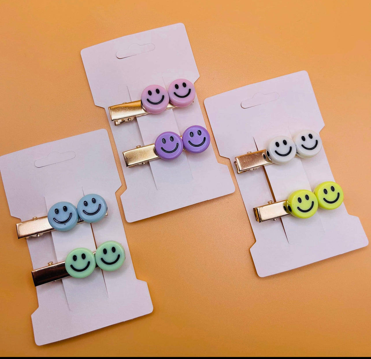 Smiley Hair Clips